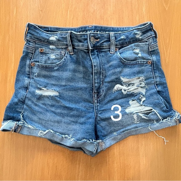 American Eagle and STS blue jean shorts bundle of 3 pairs - Picture 6 of 7